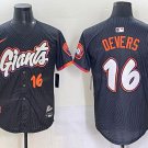 Rafael Devers San Francisco Giants #16 Anthracite 2025 City Connect Stitched Jersey