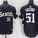 Ichiro Suzuki Seattle Mariners #51 Black 'Deep Sea Gothic Edition' Stitched Jersey