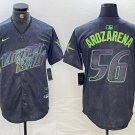 Randy Arozarena Tampa Bay Rays #56 Charcoal City Connect Limited Stitched Jersey