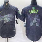Jacob Lopez Tampa Bay Rays #14 Charcoal City Connect Stitched Jersey