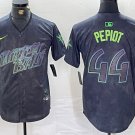 Ryan Pepiot Tampa Bay Rays #44 Charcoal City Connect Stitched Jersey