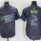 Yandy Díaz Tampa Bay Rays #2 Charcoal City Connect Limited Stitched Jersey