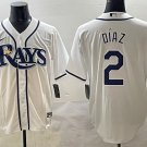 Yandy Díaz Tampa Bay Rays #2 White Stitched Jersey