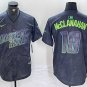 Shane McClanahan Tampa Bay Rays #18 Charcoal City Connect Stitched Jersey