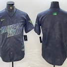 Tampa Bay Rays Blank Charcoal City Connect Limited Stitched Jersey