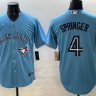 George Springer Toronto Blue Jays #4 Light Blue Stitched Jersey