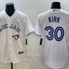 Alejandro Kirk Toronto Blue Jays #30 White Stitched Jersey