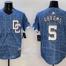 CJ Abrams Washington Nationals #5 Blue 2025 City Connect Stitched Jersey