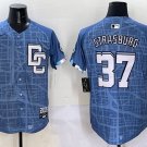 Stephen Strasburg Washington Nationals #37 Blue 2025 City Connect Stitched Jersey