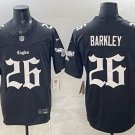 Saquon Barkley Philadelphia Eagles #26 Black 'Gothic Philly Edition' Stitched Jersey