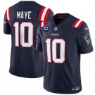 Drake Maye New England Patriots #10 Navy F.U.S.E. Stitched Jersey With 1-Star C Patch
