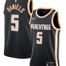 Dyson Daniels Atlanta Hawks #5 Black 2025-26 City Edition Swingman Stitched