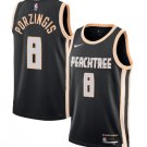 Kristaps Porzingis Atlanta Hawks #8 Black 2025-26 City Edition Swingman Stitched