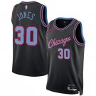 Tre Jones Chicago Bulls #30 Black 2025-26 City Edition Swingman Stitched