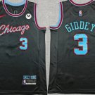 Josh Giddey Chicago Bulls #3 Black 2025-26 City Edition Stitched