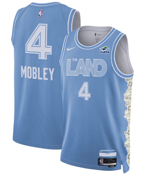 Evan Mobley Cleveland Cavaliers #4 Light Blue 2024-25 City Edition Stitched