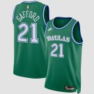 Daniel Gafford Dallas Mavericks #21 Green 2025 Classic Edition Stitched