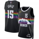Nikola Jokic Denver Nuggets #15 Black 2025-26 City Edition Stitched