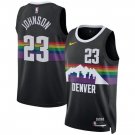 Cameron Johnson Denver Nuggets #23 Black 2025-26 City Edition Stitched