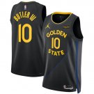 Jimmy Butler III Golden State Warriors #10 Black 2025 Statement Edition Stitched
