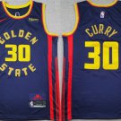 Stephen Curry Golden State Warriors #30 Navy 2024-25 City Edition Stitched
