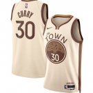 Stephen Curry Golden State Warriors #30 Tan 2025-26 City Edition Stitched