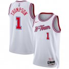 Amen Thompson Houston Rockets #1 White 2025-26 City Edition Jersey Stitched