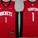 Amen Thompson Houston Rockets #1 Red Icon Edition Jersey Stitched