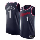 James Harden Los Angeles Clippers #1 Navy 2024-25 Icon Edition Stitched Jersey