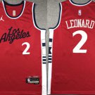 Kawhi Leonard Los Angeles Clippers #2 Red Stitched Jersey