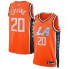 John Collins Los Angeles Clippers #20 Orange 2025-26 City Edition Swingman Stitched Jersey