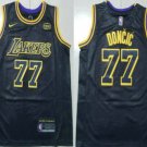 Luka Doncic Los Angeles Lakers #77 Black Stitched