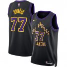 Luka Doncic Men's Los Angeles Lakers #77 Black 2025-26 City Edition Jersey Stitched