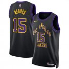 Austin Reaves Men's Los Angeles Lakers #15 Black 2025-26 City Edition Stitched Jersey