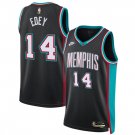 Zach Edey Men's Memphis Grizzlies #14 Black 2025 Classic Edition Stitched Jersey