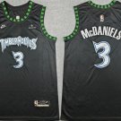 Jaden McDaniels Men's Minnesota Timberwolves #3 Black 2025-26 Classic Edition Stitched jersey