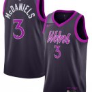 Jaden McDaniels Men's Minnesota Timberwolves #3 Purple 2025-26 City Edition Stitched Jersey