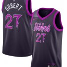 Rudy Gobert Men's Minnesota Timberwolves #27 Purple 2025-26 City Edition Stitched Jersey