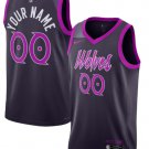 Custom Men's Minnesota Timberwolves Purple 2025-26 City Edition Stitched Jersey