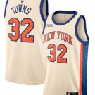 Karl-Anthony Towns Men's New Yok Knicks #32 Cream 2025-26 City Edition Swingman Stitched Jersey