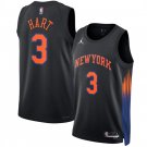 Josh Hart Men's New Yok Knicks #3 Black 2025 Statement Edition Stitched Jersey