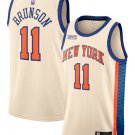 Jalen Brunson Men's New Yok Knicks #11 Cream 2025-26 City Edition Swingman Stitched Jersey