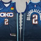 Shai Gilgeous-Alexander Men's Oklahoma City Thunder #2 Navy 2025-26 City Edition Stitched
