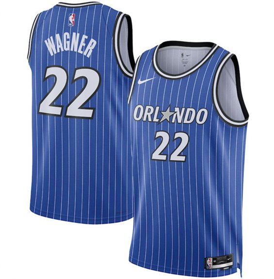 Franz Wagner Men's Orlando Magic #22 Blue 2025 Icon Edition Stitched Jersey