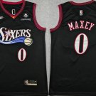 Tyrese Maxey Men's Philadelphia 76ers #0 Black 2025 Classic Edition Stitched Jersey
