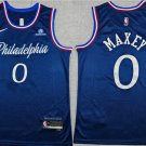 Tyrese Maxey Men's Philadelphia 76ers #0 Navy 2025-26 City Edition Stitched Jersey