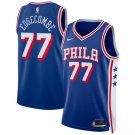 V. J. Edgecombe Men's Philadelphia 76ers #77 Royal 2025 Draft Icon Edition Stitched Jersey