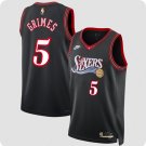 Quentin Grimes Men's Philadelphia 76ers #5 Black 2025 Classic Edition Stitched Jersey