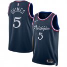 Quentin Grimes Men's Philadelphia 76ers #5 Navy 2025-26 City Edition Swingman Stitched Jersey