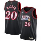 Jared McCain Men's Philadelphia 76ers #20 Black 2025 Classic Edition Stitched Jersey